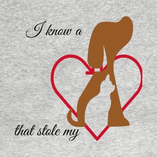 Cat/Dog Stole Heart T-Shirt